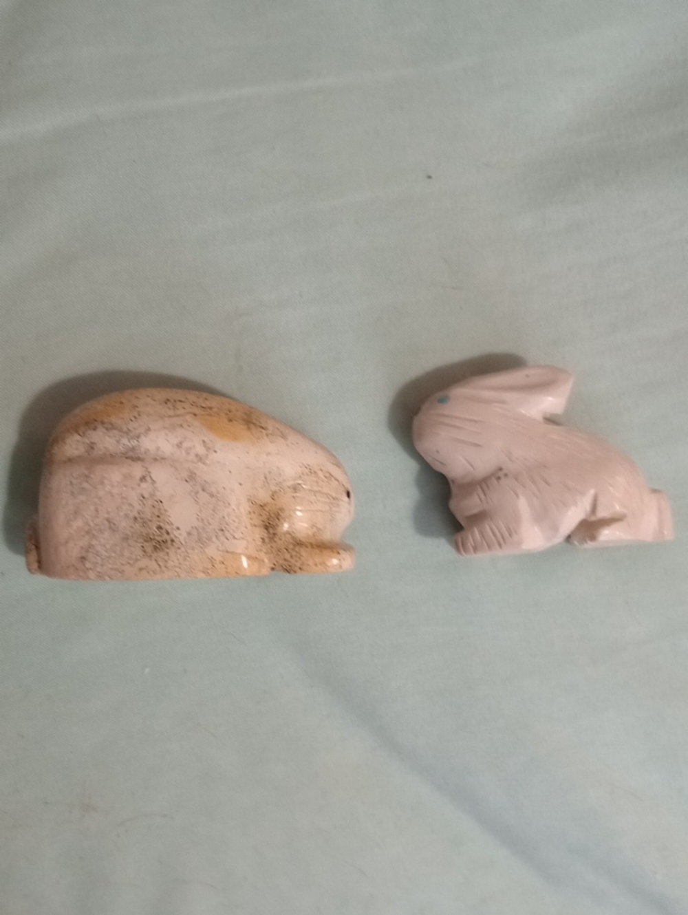 Carved Stone Bunny Rabbits - Picture 4 of 6